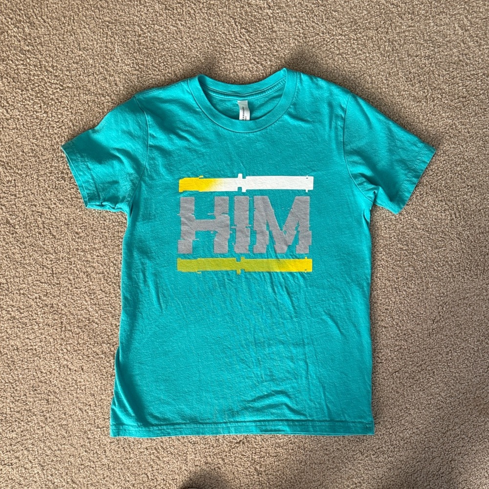 Teal “HIM” Graphic Kids T-Shirt